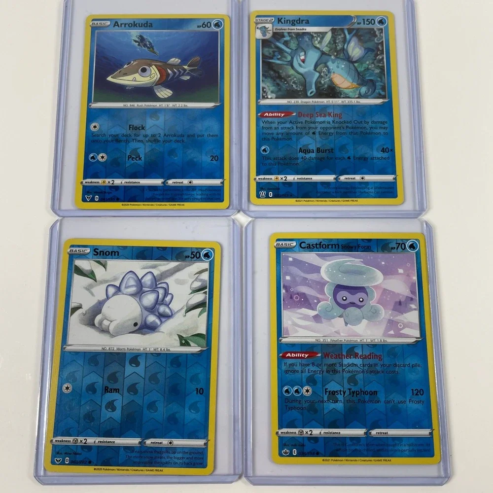 Pokemon Card Lot Water Type Frosmoth Shiny Octillery Kingdra Holo 15pc